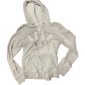 Gray Aeropostale Hoodie Y2K